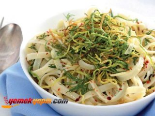 Kabaklı Yassı Spagetti Tarifi, Nasıl Yapılır?