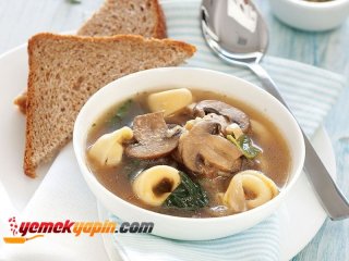 Mantarlı Tortellini Çorbası Tarifi, Nasıl Yapılır?